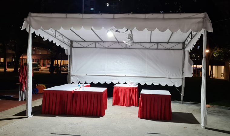 Slope-Tentage Rental Singapore