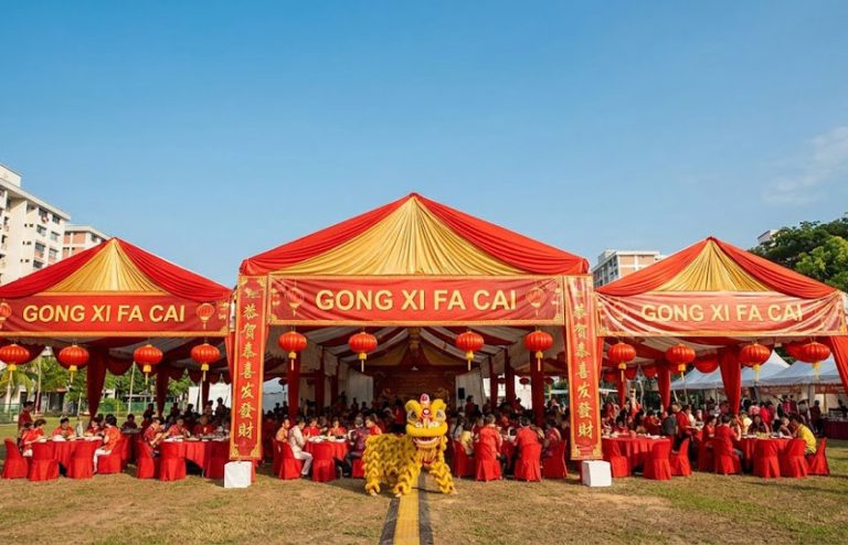 Tentages for Chinese New Year Events in Singapore